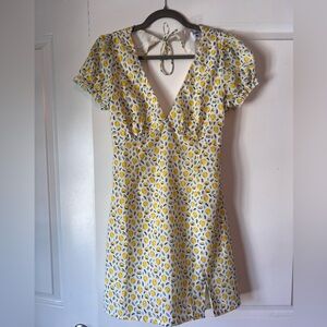 Hello Molly Lemon Print Dress